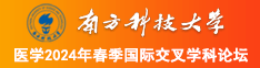 插入萝莉jav南方科技大学医学2024年春季国际交叉学科论坛